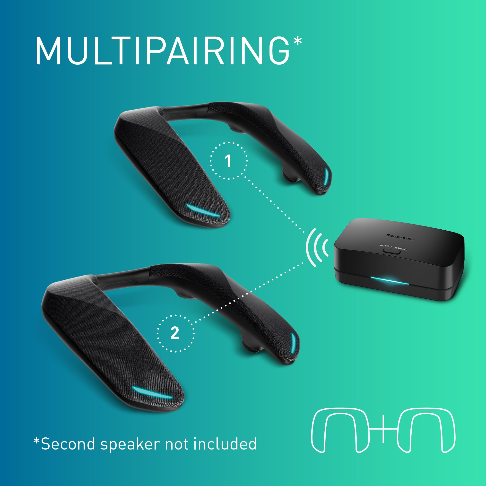 Panasonic SC-GNW30 Wireless Neck Speaker, Personal Surround Sound